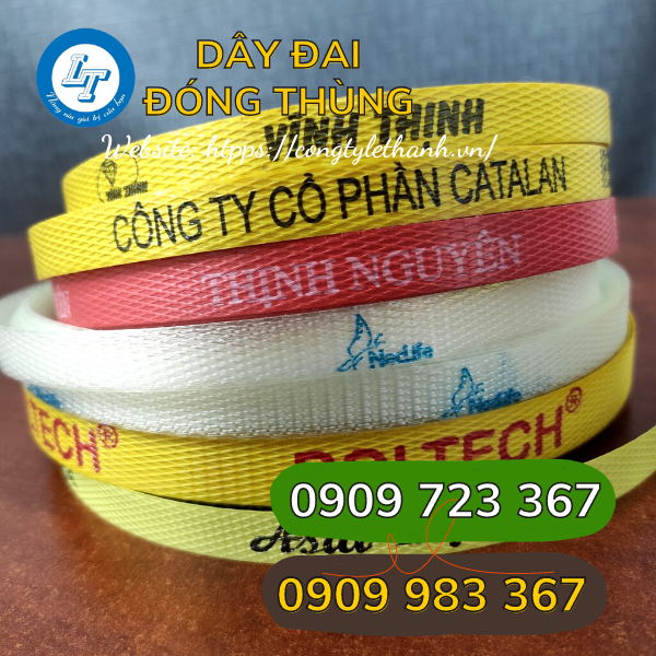 dây đai đóng hàng, buộc hàng giá sỉ ưu đãi nhiều nơi dây đai in logo