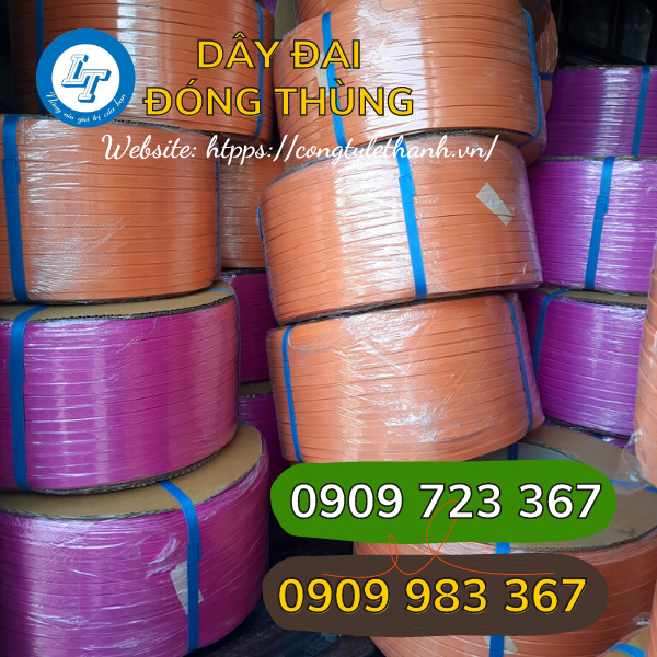 dây đai đóng hàng, buộc hàng giá sỉ ưu đãi nhiều nơi dây đai nhựa nhiều màu