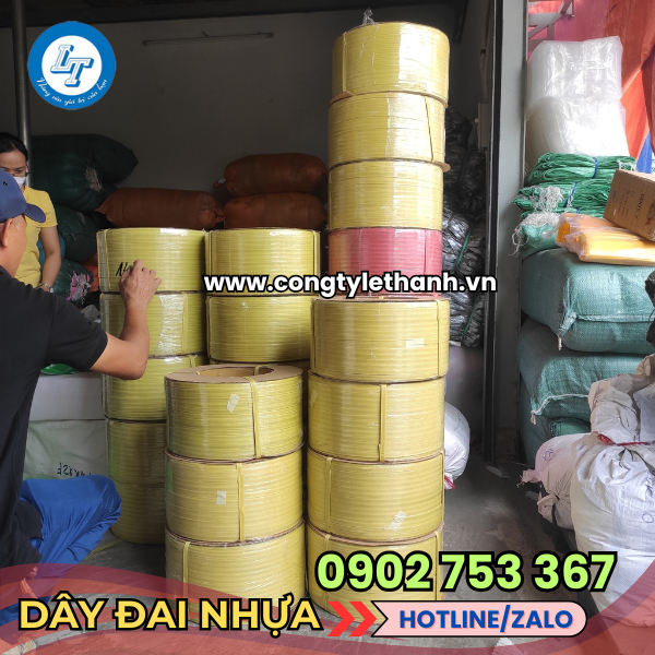 Dây đai nhựa PP cuộn 10kg Dây đai nhựa PP cuộn 10kg
