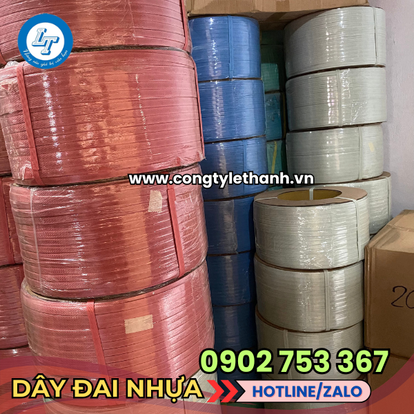 Dây đai nhựa đa dạng màu sắc Dây đai nhựa đa dạng màu sắc