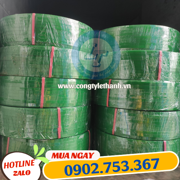 Dây đai nhựa pet xanh trơn Dây đai nhựa pet xanh trơn