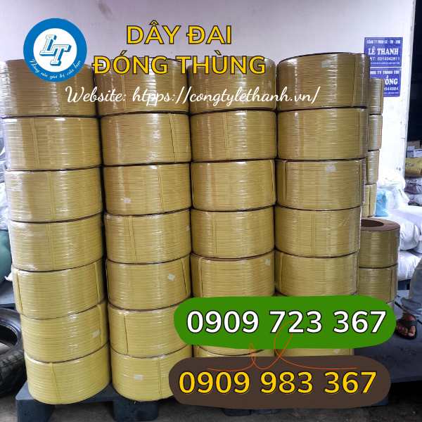 dây đai đóng hàng, buộc hàng giá sỉ ưu đãi nhiều nơi dây đai vàng