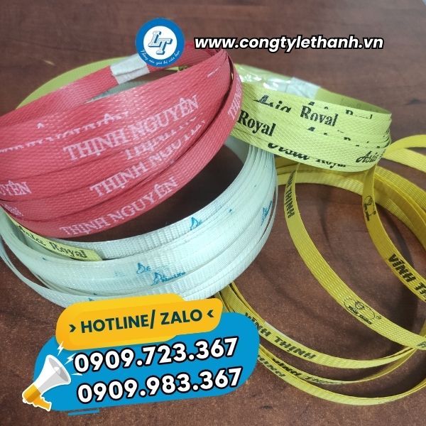 MUA DÂY ĐAI THEO CUỘN GIÁ TỐT NHẤT TIỀN GIANG dây đai in logo