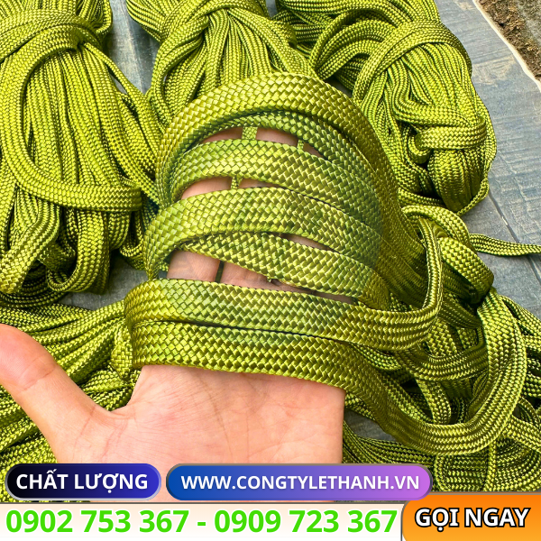 Nguồn dây dù xanh buộc hàng bản dẹt nhiều kích cỡ giá sỉ Nguồn dây dù xanh buộc hàng bản dẹt nhiều kích cỡ giá sỉ