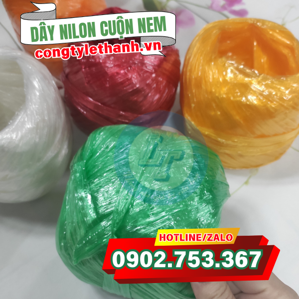 Dây nilon cuộn nem 30g Dây nilon cuộn nem 30g