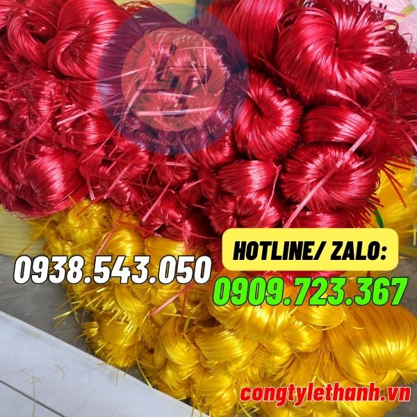 BÁN SỈ BÁN RẺ DÂY NILON KẼM MỀM, KẼM KHÔ THEO BÓ DÂY NILON KẼM MÀU