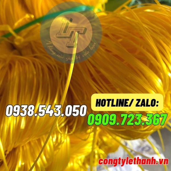 BÁN SỈ BÁN RẺ DÂY NILON KẼM MỀM, KẼM KHÔ THEO BÓ DÂY NILON KẼM VÀNG