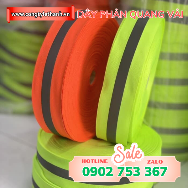 Dây phản quang vải đa dạng màu sắc Dây phản quang vải đa dạng màu sắc