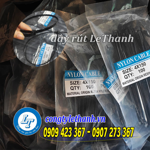 Báo giá dây rút nhựa đen giá sỉ rẻ dây rút nhựa đen