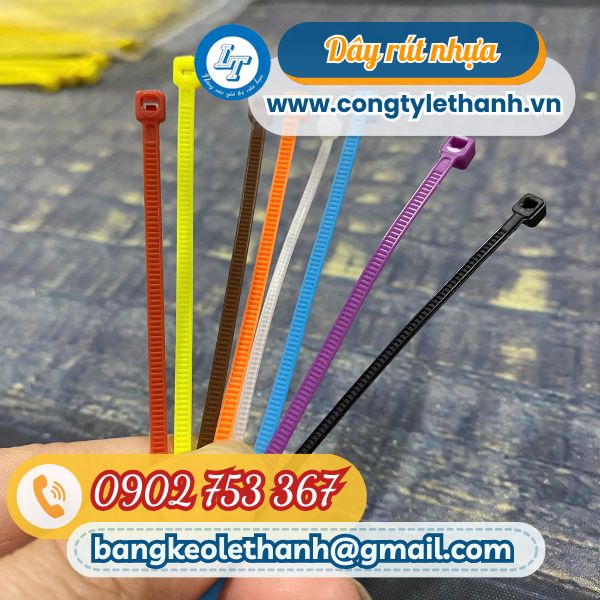 Dây rút nhựa đa dạng màu sắc Dây rút nhựa đa dạng màu sắc