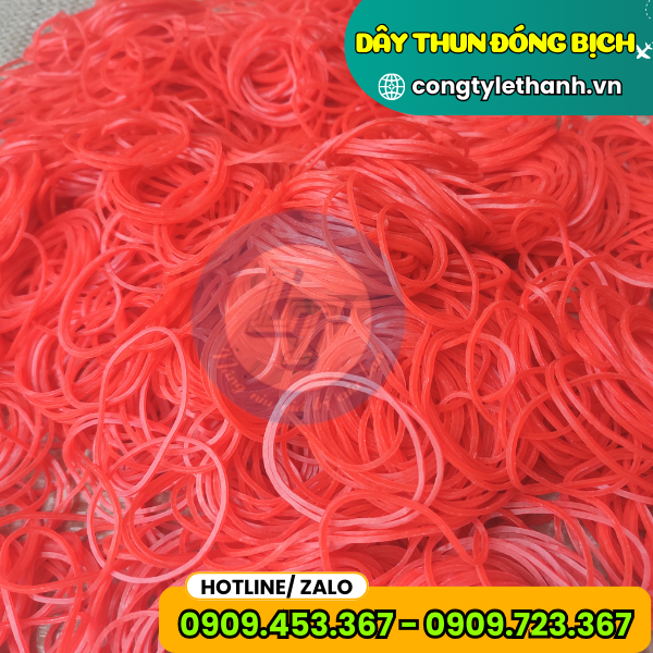DÂY THUN CAO SU dây thun đỏ
