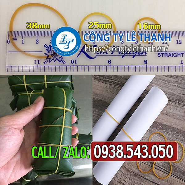 Giá sỉ dây thun vàng đóng 500g đủ size Dây thun vàng