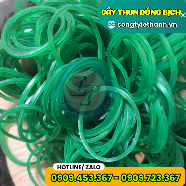 DÂY THUN CAO SU dây thun xanh