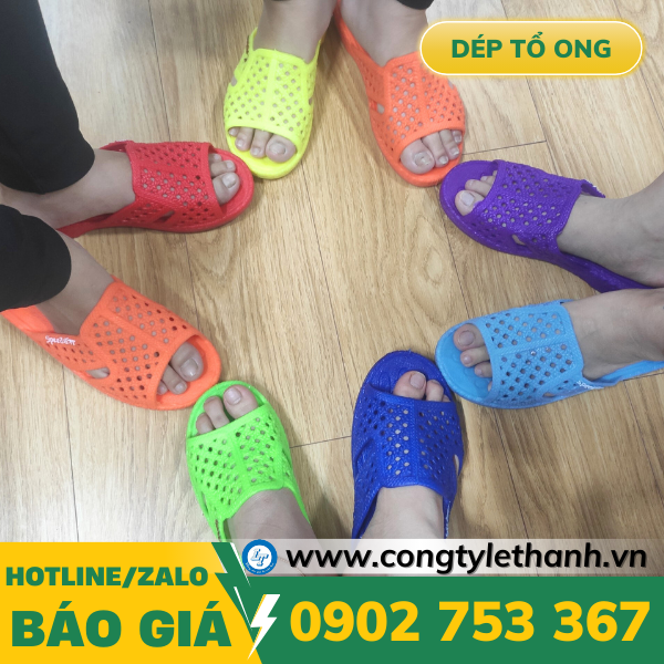 Dép tổ ong nhựa đi chung tập thể Dép tổ ong nhựa đi chung tập thể