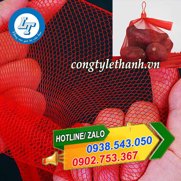 MUA SỈ BAO LƯỚI ĐỰNG NÔNG SẢN, TÚI LƯỚI BỌC TRÁI CÂY GIÁ RẺ HCM ứng dụng bao lưới nhựa