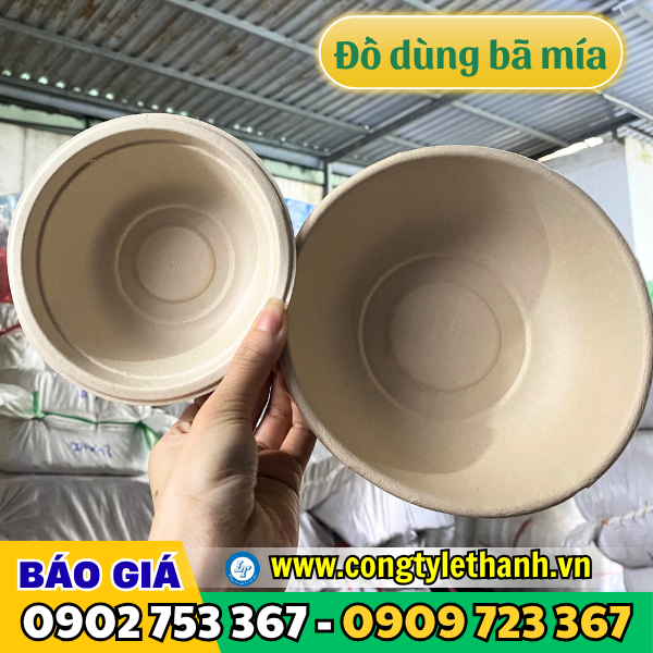 Địa chỉ cung cấp tô bã mía, hộp bã mía, khay bã mía giá rẻ an toàn Tô bã mía đa dạng kích thước