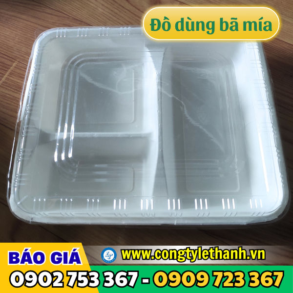 Địa chỉ cung cấp tô bã mía, hộp bã mía, khay bã mía giá rẻ an toàn Khay bã mía nhiều ngăn