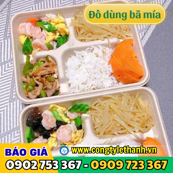 Địa chỉ cung cấp tô bã mía, hộp bã mía, khay bã mía giá rẻ an toàn Khay bã mía đựng đồ ăn mang tính thẩm mỹ cao