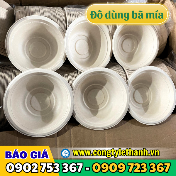 Địa chỉ cung cấp tô bã mía, hộp bã mía, khay bã mía giá rẻ an toàn Tô bã mía đóng thùng dễ vận chuyển