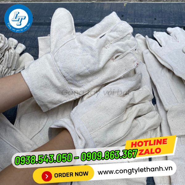 GĂNG TAY VẢI BẠT SỈ RẺ NHẤT găng tay vải bạt giá rẻ