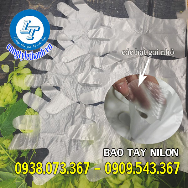 bao tay xốp, bao tay nilon có giá sỉ TPHCM bao tay nilon có gai