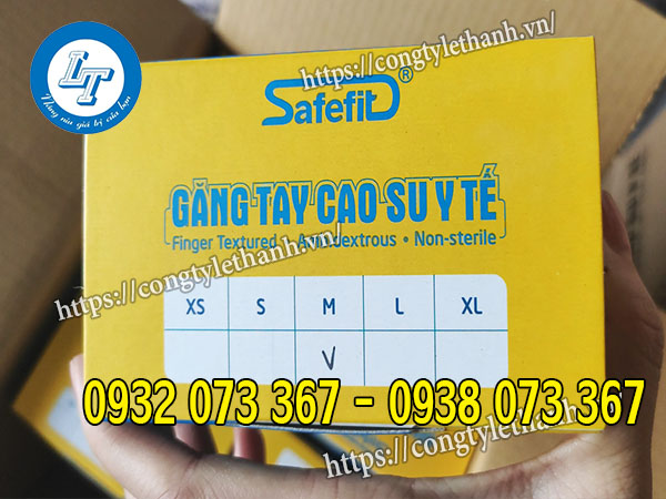 Các loại găng tay y tế sử dụng phổ biến giá tốt Găng tay y tế safefit nhiều size