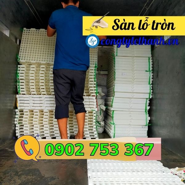 PHÂN PHỐI GIÁ SỈ RẺ SÀN NHỰA NUÔI DÊ, NUÔI VỊT LỖ TRÒN giao hàng sàn nhựa