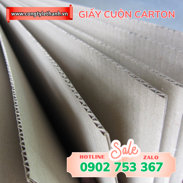 Giấy cuộn carton 2 lớp Giấy cuộn carton 2 lớp