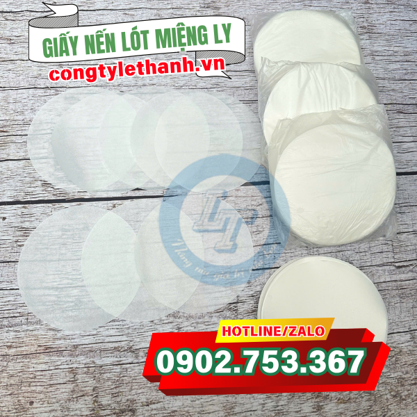Giấy nến chống tràn miệng ly đóng bịch cẩn thận Giấy nến chống tràn miệng ly đóng bịch cẩn thận