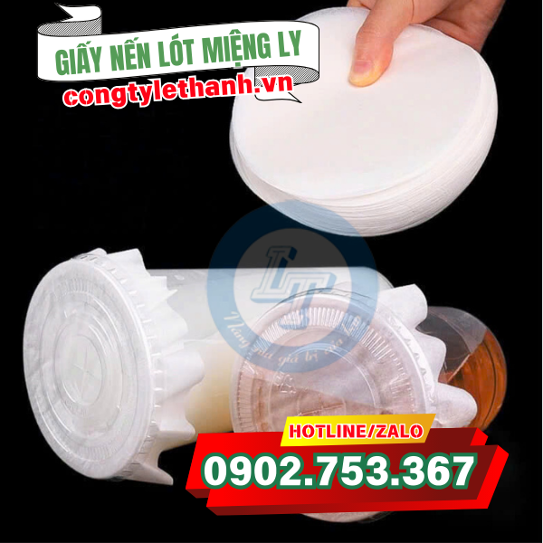 Giấy nến lót miệng ly đảm bảo nước uống không bị đổ ra ngoài khi bị nghiêng Giấy nến lót miệng ly đảm bảo nước uống không bị đổ ra ngoài khi bị nghiêng