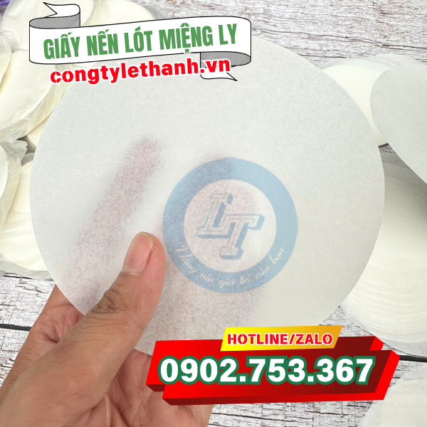 Giấy nến lót miệng ly 13cm Giấy nến lót miệng ly 13cm