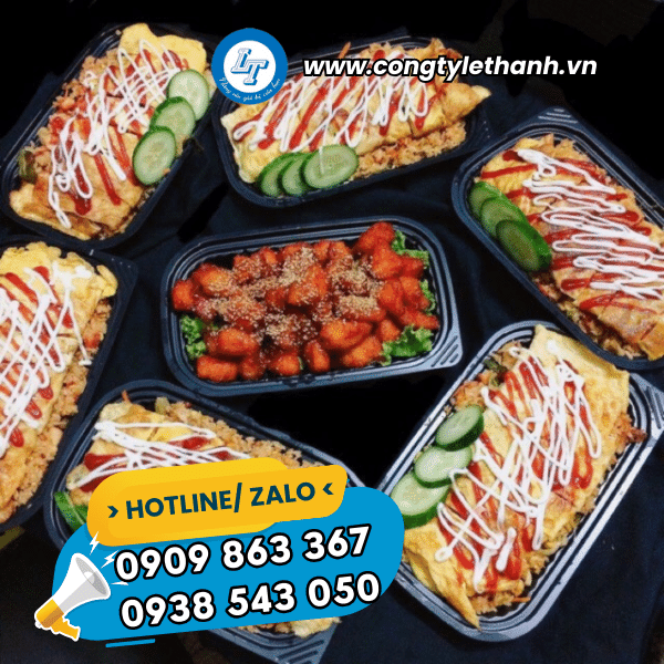 CUNG CẤP HỘP NHỰA HT17 ĐẾ ĐEN NẮP TRONG GIÁ SỈ hộp nhựa dùng đựng đồ ăn