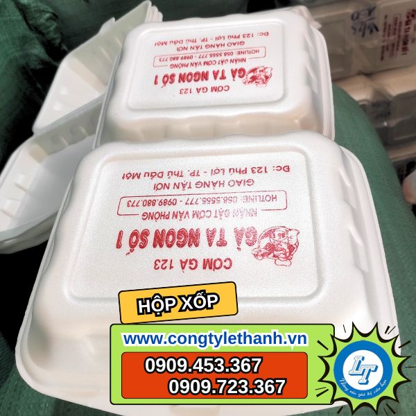 hộp xốp in hình giá sỉ theo yêu cầu size lớn đựng gà vịt hộp xốp đựng gà vịt giá sỉ