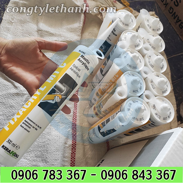 Keo chống cháy fixacryl m1c giá sỉ, giá rẻ HCM Keo chống cháy fixacryl m1c màu trắng