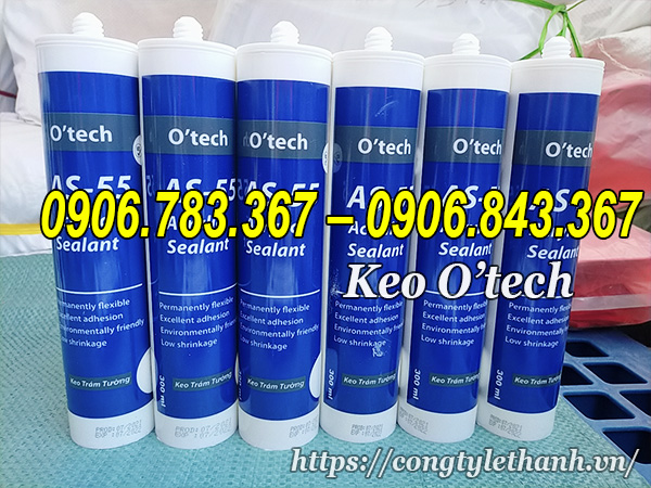 Keo trám acrylic o'tech as55 giá sỉ rẻ TPHCM Keo o'tech as55