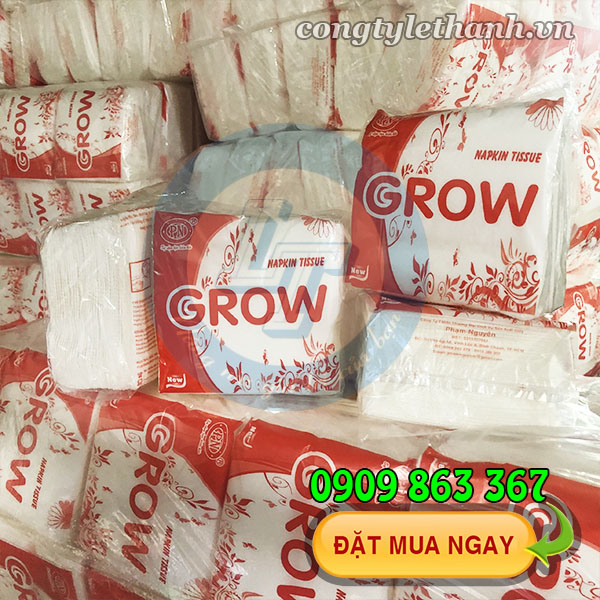 Khăn giấy vuông Grow Khăn giấy vuông Grow