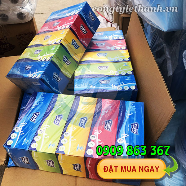 Khăn giấy hộp Pulppy Khăn giấy hộp Pulppy