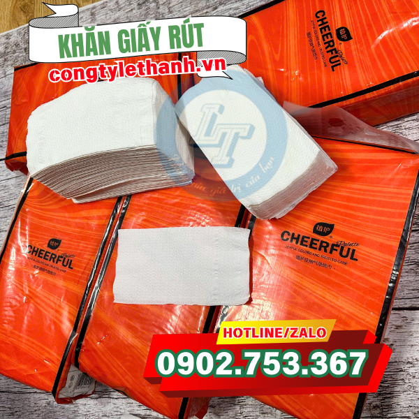 BÁO GIÁ TẾT KHĂN GIẤY RÚT TIỆN LỢI ĐẦU NĂM khăn giấy rút cheerful