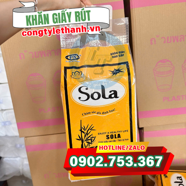 BÁO GIÁ TẾT KHĂN GIẤY RÚT TIỆN LỢI ĐẦU NĂM khăn giấy sola
