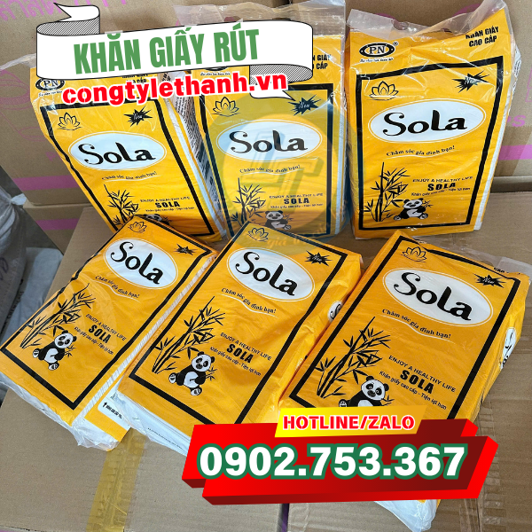 BÁO GIÁ TẾT KHĂN GIẤY RÚT TIỆN LỢI ĐẦU NĂM khăn giấy rút sola