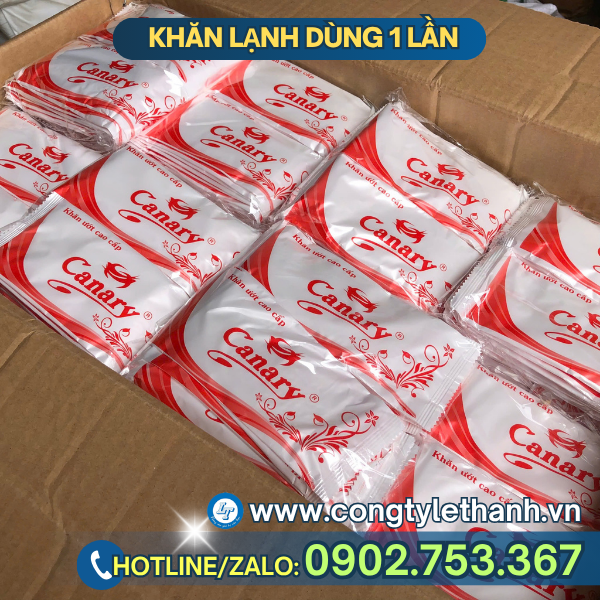 Khăn lạnh Canary đóng thùng tiện lợi Khăn lạnh Canary đóng thùng tiện lợi