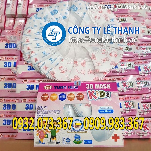 Top 5 khẩu trang y tế cho bé tốt nhất nên mua Khẩu trang 3d mask kids
