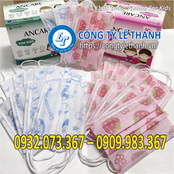 Top 5 khẩu trang y tế cho bé tốt nhất nên mua Khẩu trang Ancare for kids