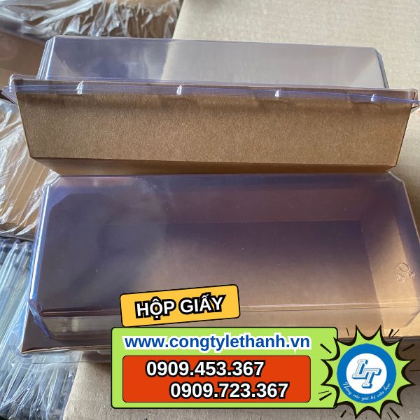 nguồn sỉ hộp giấy kraft có nắp trong tiện lợi giá rẻ nhất khay giấy chất lượng