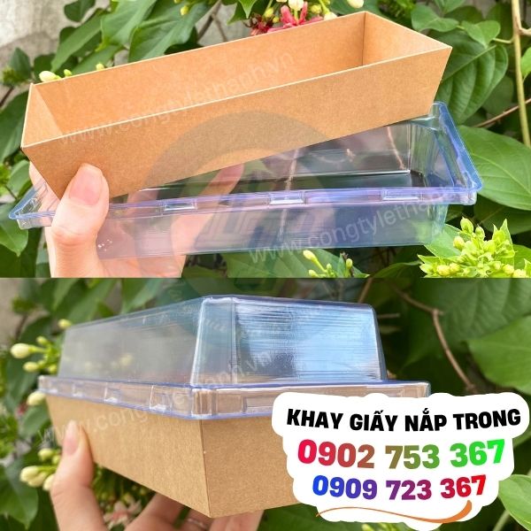 khay giấy, hộp giấy chữ nhật nắp trong giá sỉ cho tiệm bánh và quán ăn khay giấy, hộp giấy chữ nhật nắp trong giá sỉ cho tiệm bánh và quán ăn