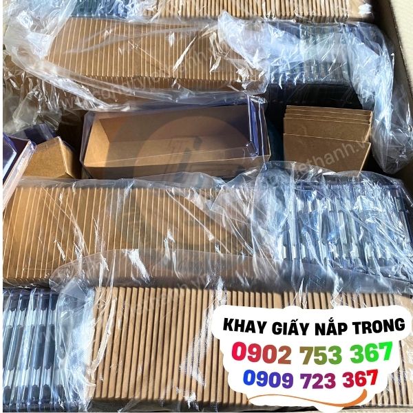khay giấy, hộp giấy chữ nhật nắp trong giá sỉ cho tiệm bánh và quán ăn khay giấy, hộp giấy chữ nhật nắp trong giá sỉ cho tiệm bánh và quán ăn