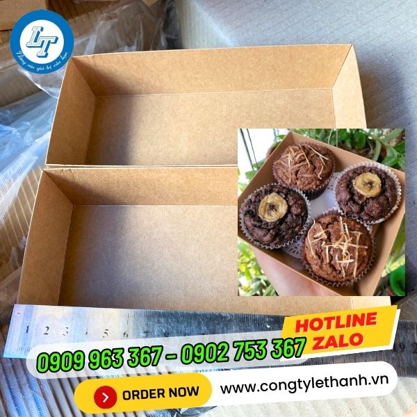 PHÂN PHỐI KHAY GIẤY ĐỰNG BÁNH, ĐỰNG THỰC PHẨM GIÁ SỈ RẺ NHẤT TPHCM khay giấy giá sỉ