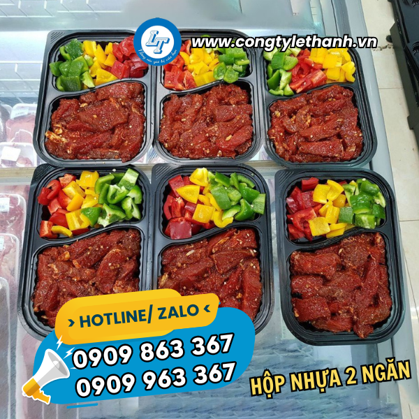 KHAY NHỰA, HỘP NHỰA ĐẾ ĐEN 2 NGĂN GIÁ TỐT công dụng khay nhựa