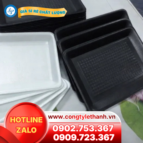 Khay xốp đựng thực phẩm giá sỉ Khay xốp đựng thực phẩm giá sỉ