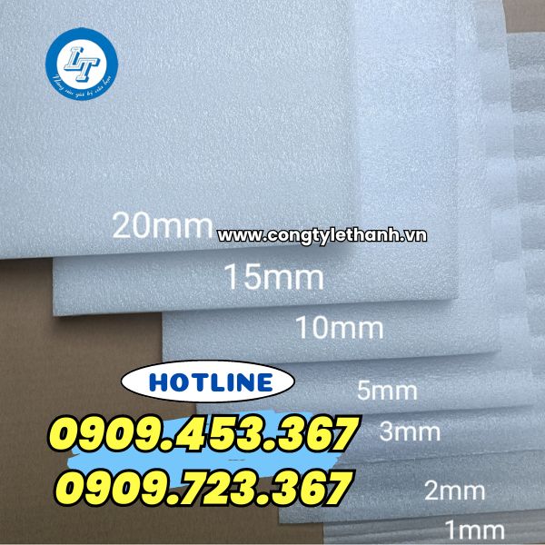 nhà sản xuất mút xốp pe foam giá sỉ rẻ kích thước mút xốp pe foam